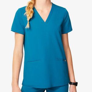 Alps Blue Casma - Three-Pocket Scrub Top